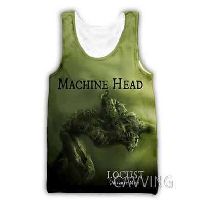 Nouă moda femei/bărbați 3D imprimare Machine Head Rock maiuri Harajuku Vestă de vară Camasi Streetwear