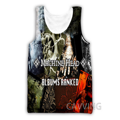 Nouă moda femei/bărbați 3D imprimare Machine Head Rock maiuri Harajuku Vestă de vară Camasi Streetwear