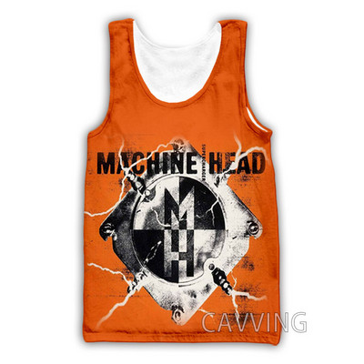 Nouă moda femei/bărbați 3D imprimare Machine Head Rock maiuri Harajuku Vestă de vară Camasi Streetwear