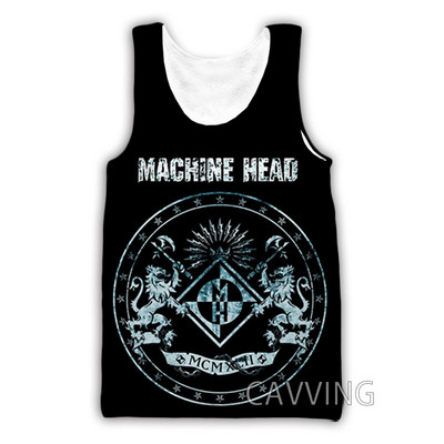 Nouă moda femei/bărbați 3D imprimare Machine Head Rock maiuri Harajuku Vestă de vară Camasi Streetwear