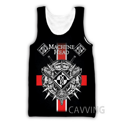 Nouă moda femei/bărbați 3D imprimare Machine Head Rock maiuri Harajuku Vestă de vară Camasi Streetwear