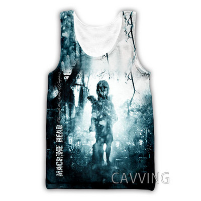 Nouă moda femei/bărbați 3D imprimare Machine Head Rock maiuri Harajuku Vestă de vară Camasi Streetwear