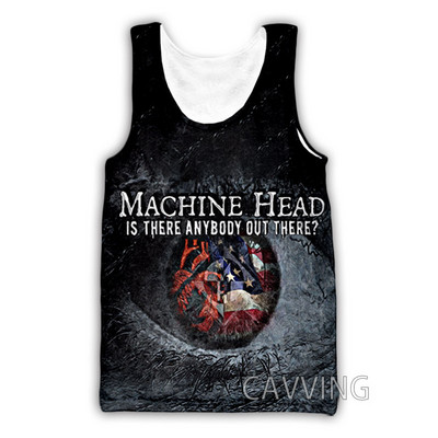 Nouă moda femei/bărbați 3D imprimare Machine Head Rock maiuri Harajuku Vestă de vară Camasi Streetwear