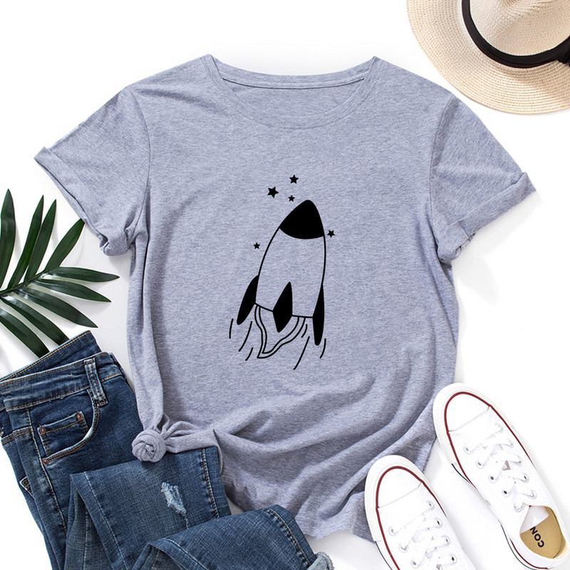 JFUNCY 2023 Sieviešu T-krekls Sieviešu kokvilnas T krekls Modes sieviešu T-krekls Vasaras topi ar īsām piedurknēm Lielizmēra grafiski T krekli