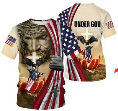 202311 T-kreklu cīņas spēle 3D drukāšana lomu spēle Ielu apģērbi Vīriešu modes T-krekls ar apaļu apkakli Bērnu T-krekls Tops