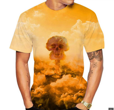 202311 T-kreklu cīņas spēle 3D drukāšana lomu spēle Ielu apģērbi Vīriešu modes T-krekls ar apaļu apkakli Bērnu T-krekls Tops