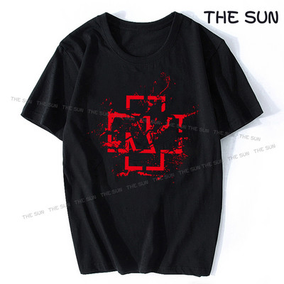 Utcai ruházat WW R-Rammstein pólók Férfi Vicces pólók Körgallér pólók Rövid ujjú Ruhák Nyomtatás