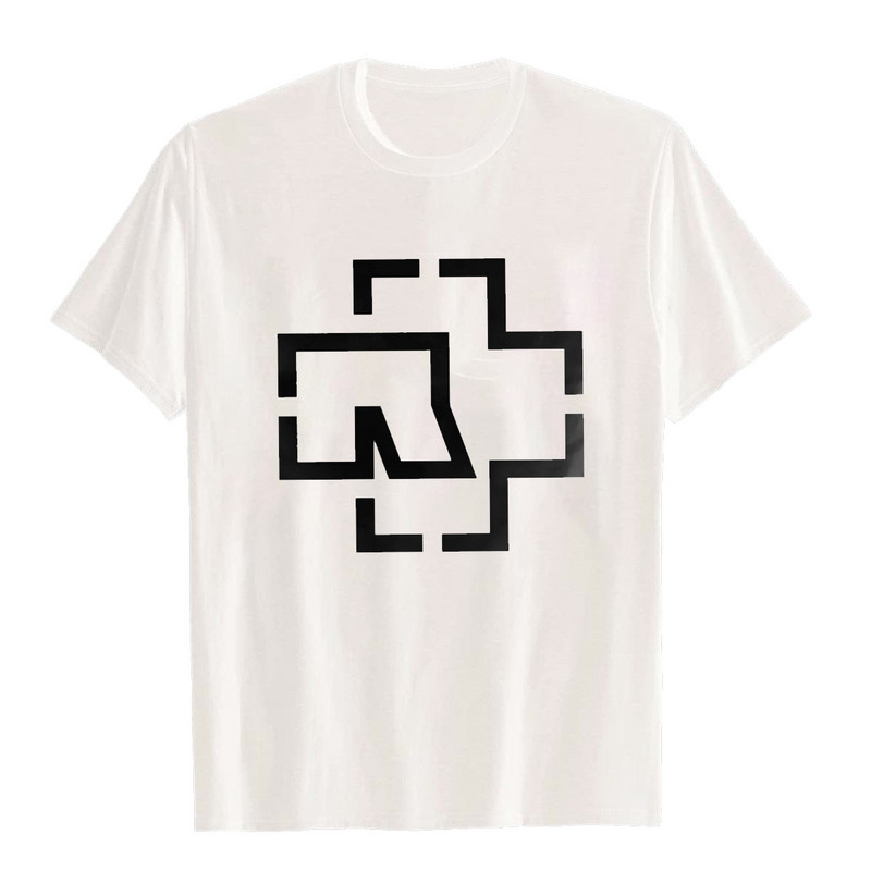 Utcai ruházat WW R-Rammstein pólók Férfi Vicces pólók Körgallér pólók Rövid ujjú Ruhák Nyomtatás