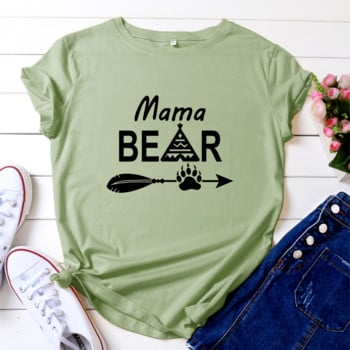 JFUNCY Γυναικεία καλοκαιρινά μπλουζάκια Mama Letter print T-shirt 5XL Γυναικείο φαρδύ μπλουζάκι 100% βαμβακερό κοντομάνικο γυναικείο μπλουζάκι