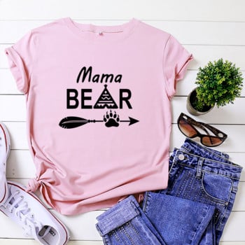 JFUNCY Γυναικεία καλοκαιρινά μπλουζάκια Mama Letter print T-shirt 5XL Γυναικείο φαρδύ μπλουζάκι 100% βαμβακερό κοντομάνικο γυναικείο μπλουζάκι