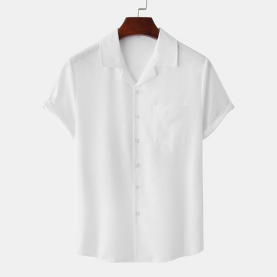 2023-as nyári férfi rövid ujjú hawaii stílusú 3D nyomtatott egyszínű, egysoros alkalmi laza stranding