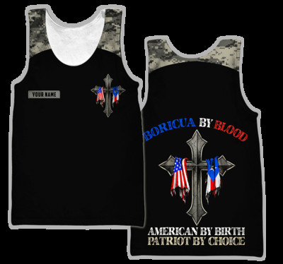 PLstar Cosmos 3DPprinted Newfashion Πουέρτο Ρίκο Προσαρμοσμένο όνομα Αστείο Harajuku Streetwear Tank Top Αμάνικο Tees Fitness Unisex Q-1