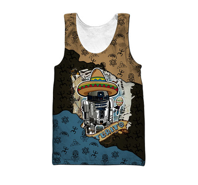 PLstar Cosmos 3DPprinted Newfashion Πουέρτο Ρίκο Προσαρμοσμένο όνομα Αστείο Harajuku Streetwear Tank Top Αμάνικο Tees Fitness Unisex Q-1