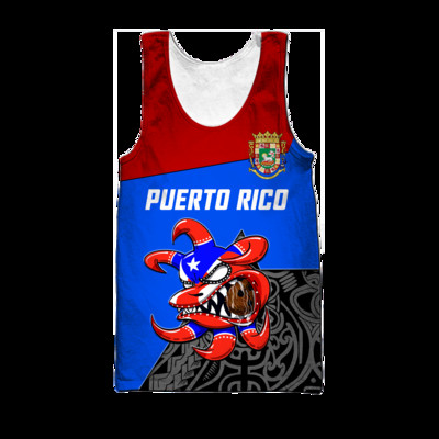 PLstar Cosmos 3DPprinted Newfashion Puerto Rico Custom Name Funny Harajuku Streetwear Потник Тениски без ръкави Фитнес унисекс Q-1