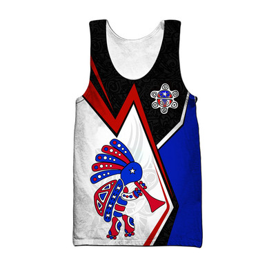 PLstar Cosmos 3DPprinted Newfashion Πουέρτο Ρίκο Προσαρμοσμένο όνομα Αστείο Harajuku Streetwear Tank Top Αμάνικο Tees Fitness Unisex Q-1