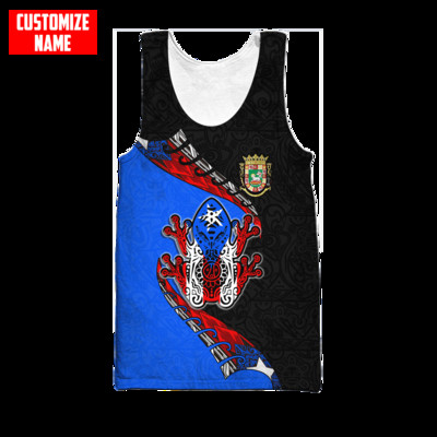 PLstar Cosmos 3DPprinted Newfashion Πουέρτο Ρίκο Προσαρμοσμένο όνομα Αστείο Harajuku Streetwear Tank Top Αμάνικο Tees Fitness Unisex Q-1