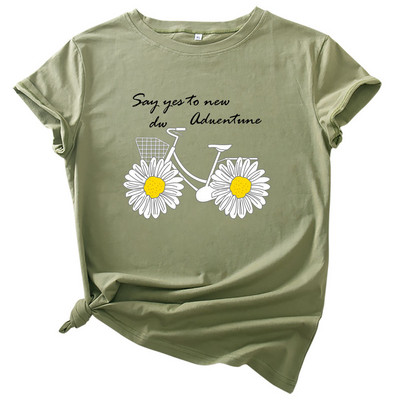 JFUNCY Modes lielizmēra T-krekls ar īsām piedurknēm grafisks T-krekls Sieviešu apģērbs Harajuku sieviešu kokvilnas top sieviešu T krekls