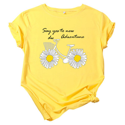 JFUNCY Modes lielizmēra T-krekls ar īsām piedurknēm grafisks T-krekls Sieviešu apģērbs Harajuku sieviešu kokvilnas top sieviešu T krekls