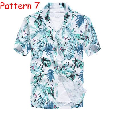 Meeste pühade vabaaja lühikeste varrukatega Aloha Hawaii särk lühikeste varrukatega palmipuu trükiga Tropical Aloha sinised särgid Camisa Hawaiana