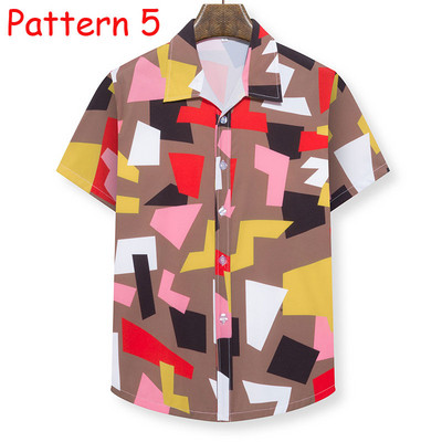 Meeste pühade vabaaja lühikeste varrukatega Aloha Hawaii särk lühikeste varrukatega palmipuu trükiga Tropical Aloha sinised särgid Camisa Hawaiana