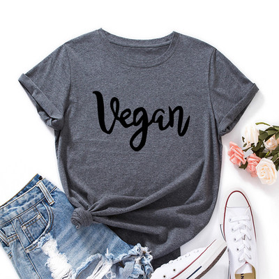 JFUNCY Oversize Naiste T-särk Suvine avara lühikeste varrukatega T-särk Vegan kirjatrükiga topid Graafilised Basic T-särgid Naiste riided