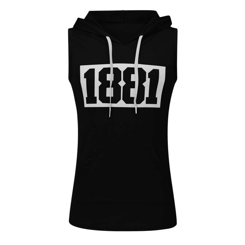 Vasaros nugaros treniruoklių salė Stringer viršutiniai sportiniai bateliai Vyriški drabužiai su gobtuvu Kultūrizmas Be rankovių Sporto liemenė Raumenų vienkartinės treniruotės