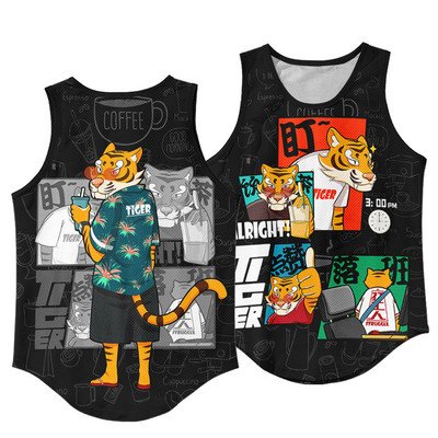 Nové módne pánske tielko bez rukávov, kulturistika, fitness, čierna potlač, vesta, nadrozmerné, veľkosť S-6XL
