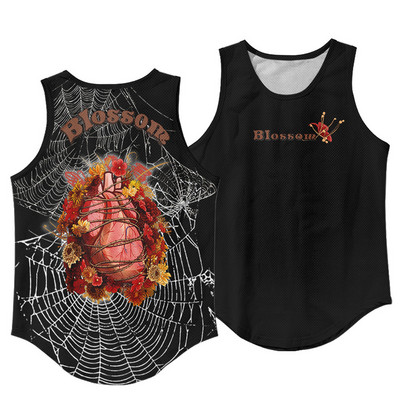 Nové módne pánske tielko bez rukávov, kulturistika, fitness, čierna potlač, vesta, nadrozmerné, veľkosť S-6XL