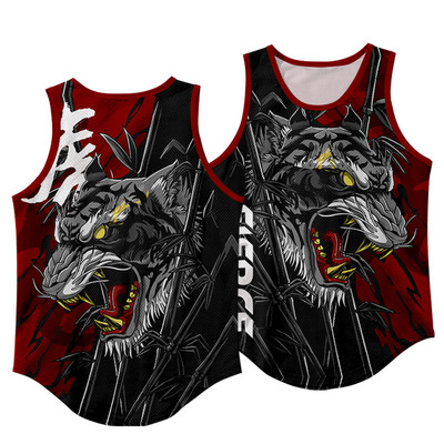 Nové módne pánske tielko bez rukávov, kulturistika, fitness, čierna potlač, vesta, nadrozmerné, veľkosť S-6XL