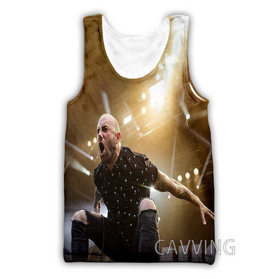 CAVVING 3D printani August Burns Red Rock Majice bez rukava Harajuku Vest Ljetna potkošulja Košulje Ulična odjeća za muškarce/žene V02
