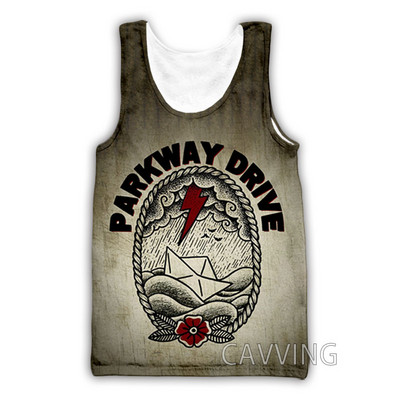 Νέα μόδα Γυναικείες/Ανδρικές 3D στάμπες PARKWAY DRIVE Ροκ μπλούζες τανκ Harajuku γιλέκο Καλοκαιρινό πουκάμισο Streetwear