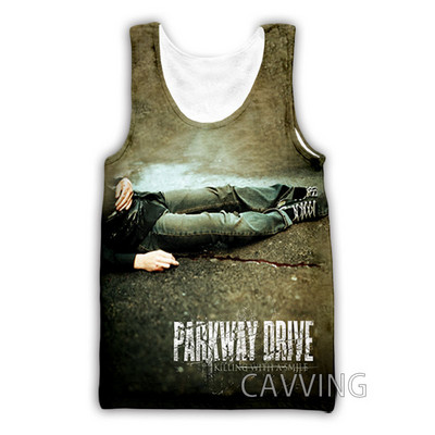 Νέα μόδα Γυναικείες/Ανδρικές 3D στάμπες PARKWAY DRIVE Ροκ μπλούζες τανκ Harajuku γιλέκο Καλοκαιρινό πουκάμισο Streetwear