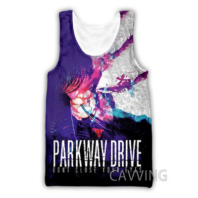 Νέα μόδα Γυναικείες/Ανδρικές 3D στάμπες PARKWAY DRIVE Ροκ μπλούζες τανκ Harajuku γιλέκο Καλοκαιρινό πουκάμισο Streetwear