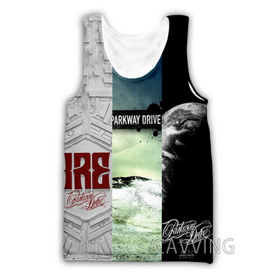Νέα μόδα Γυναικείες/Ανδρικές 3D στάμπες PARKWAY DRIVE Ροκ μπλούζες τανκ Harajuku γιλέκο Καλοκαιρινό πουκάμισο Streetwear