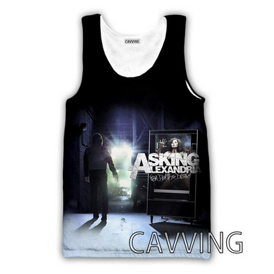 CAVVING 3D Prinditud Asking Alexandria Tankid Harajuku Vest Suvine alussärk Särgid Tänavarõivad meestele/naistele V01