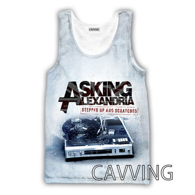 CAVVING 3D Prinditud Asking Alexandria Tankid Harajuku Vest Suvine alussärk Särgid Tänavarõivad meestele/naistele V01