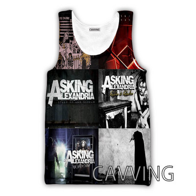 CAVVING 3D Prinditud Asking Alexandria Tankid Harajuku Vest Suvine alussärk Särgid Tänavarõivad meestele/naistele V01