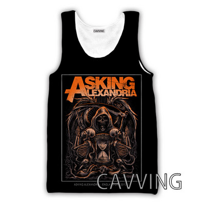 CAVVING 3D Prinditud Asking Alexandria Tankid Harajuku Vest Suvine alussärk Särgid Tänavarõivad meestele/naistele V01