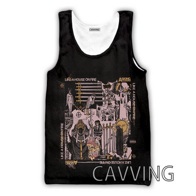 CAVVING 3D Prinditud Asking Alexandria Tankid Harajuku Vest Suvine alussärk Särgid Tänavarõivad meestele/naistele V01