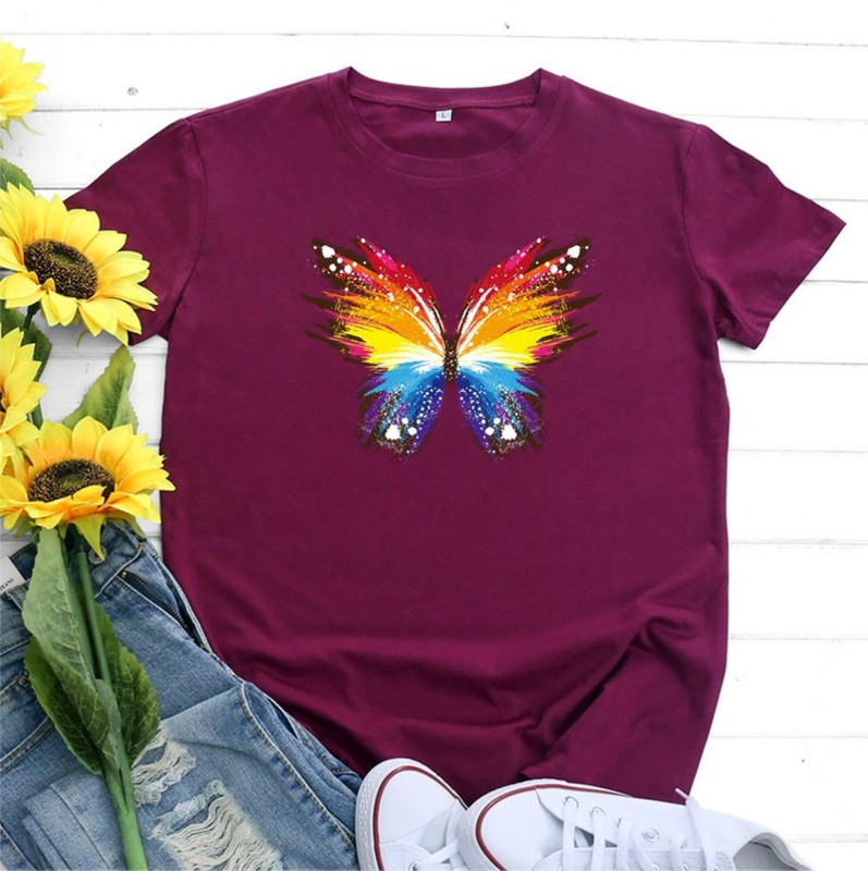 JFUNCY ülisuur naiste puuvillane T-särk Uus graafiline t-särk Naiste riided Harajuku lühikeste varrukatega naiste T-särk Naiste topid