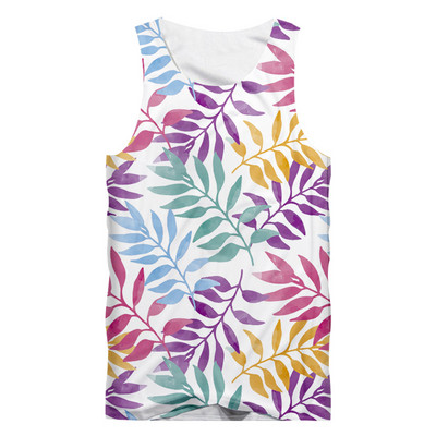 OGKB Ανδρικό αντρικό φανελάκι της Χαβάης, ανδρικό 3D τυπωμένο καλοκαιρινό αμάνικο πουκάμισο, δροσερό, καθημερινό γιλέκο Dropshipping