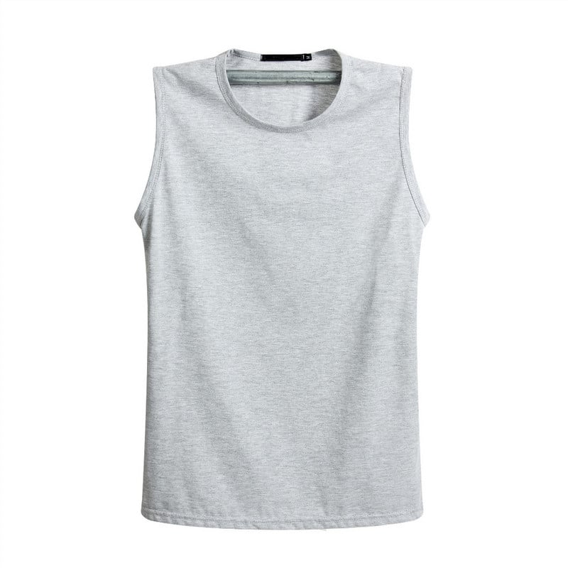 Pamučni prsluk bez rukava s visokim elastičnim prilagođenim logotipom i tekstom s ispisanim fotografijama Muška muška pank majica s velikim majicama za dječake