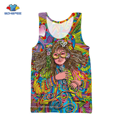 Anime 3D Print Hip Hop Tank Top Mehed Hipi Muusik Naiste Moe Vest Laps Harajuku Top Naljakas Jõusaali Muscle Kulturismi alussärk