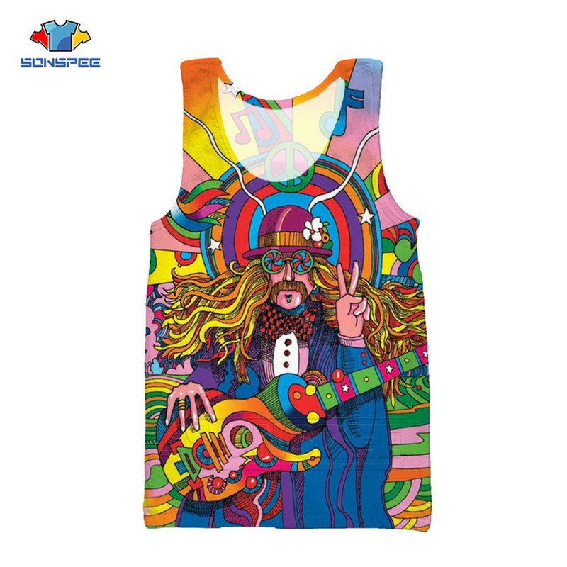 Anime 3D Print Hip Hop Tank Top Férfi Hippi Zenész Női Divat Mellény Gyerek Harajuku Top Vicces Edzőterem Izom Testépítő Alsóing