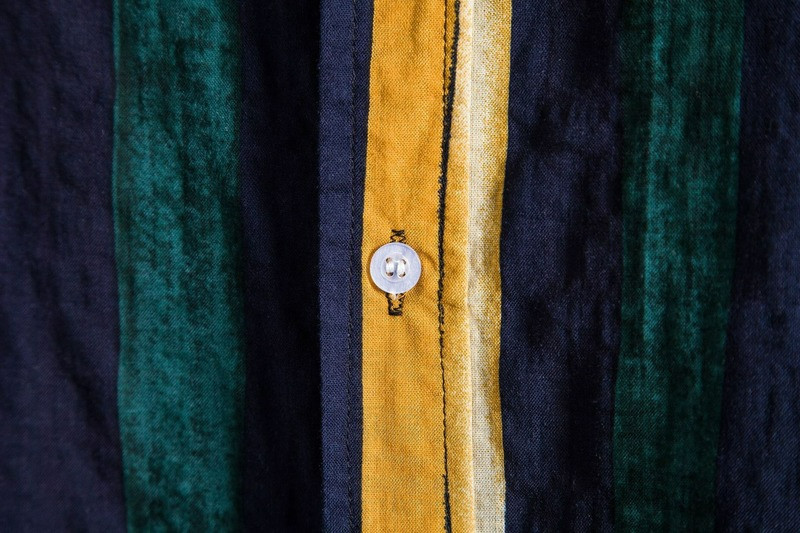 Vīriešu apģērbs 2022 Havaju vīriešu svītrains krekls Eiropas amerikāņu vīriešu krekls ikdienas atloks ar īsām piedurknēm Camisas Para Hombre