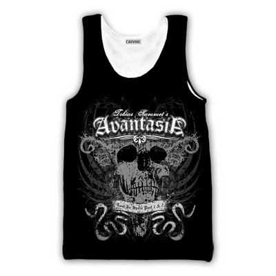 Uus mood naiste/meeste 3D-print Avantasia rokitopsid Harajuku vest Suvine alussärk Särgid Tänavarõivad