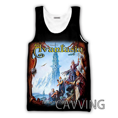 Uus mood naiste/meeste 3D-print Avantasia rokitopsid Harajuku vest Suvine alussärk Särgid Tänavarõivad