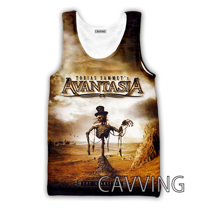 Moda nouă, femei/bărbați, cu imprimeu 3D, maiuri Avantasia Rock, vestă Harajuku, maiouri de vară, cămăși Streetwear