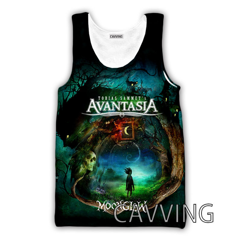 Moda nouă, femei/bărbați, cu imprimeu 3D, maiuri Avantasia Rock, vestă Harajuku, maiouri de vară, cămăși Streetwear