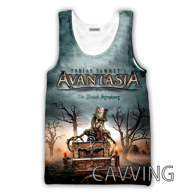 Moda nouă, femei/bărbați, cu imprimeu 3D, maiuri Avantasia Rock, vestă Harajuku, maiouri de vară, cămăși Streetwear